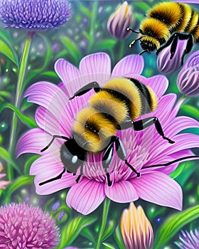 Flower infused bumblebee