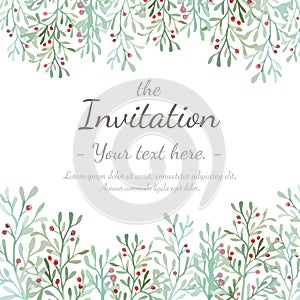 Flower Invitation Card