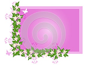 Flower and Ivy background