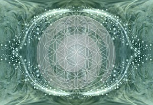 The Flower of Life Mandala Background