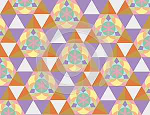 Flower of Life and Metatron Merkaba, Sacred Geometry colorful background. Pastel colors pattern of geometric mystic mandala