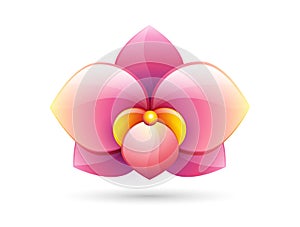 Flower logo icon vector