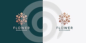 Flower logo template for woman, beauty, spa, wellness company Premium Vector part 3