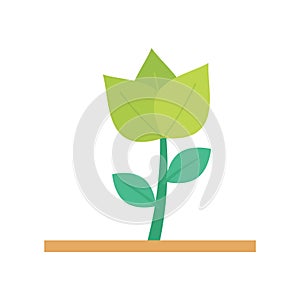 Flower, lotus   Line Style vector icon which can easily modify or edit