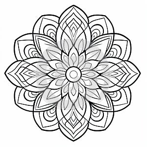 Flower Mandala Coloring Page: Intricate Designs Inspired By Johannes Itten And Kerem Beyit