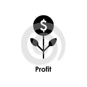 flower, money, dollar icon. Element of business icon for mobile concept and web apps. Detailed flower, money, dollar icon can be