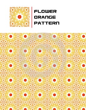 Flower Orange Pattern