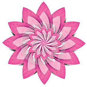 Flower origami recycled paper craft