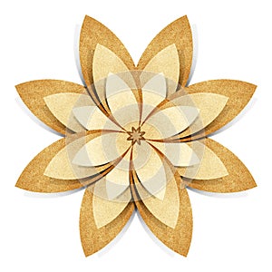 Flower origami recycled paper craft