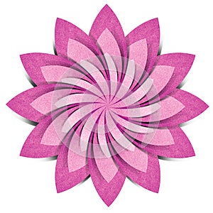 Flower origami recycled paper craft