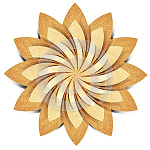 Flower origami recycled paper craft