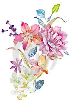 flower out line effect