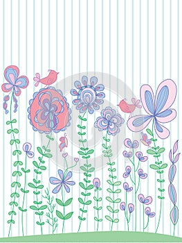 Flower pastel blossom template photo