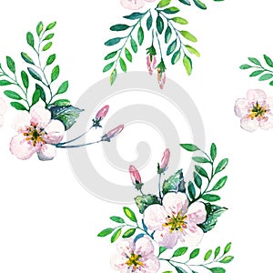 Flower Pattern 2 White Background