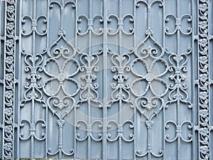 flower pattern design of alloy or metallic gate.