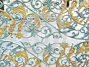 The flower pattern design of alloy or metallic gate