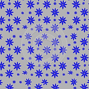 Flower pattern with leaves. Floral bouquets flower compositions. Floral pattern