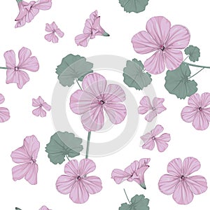 Flower pattern pink