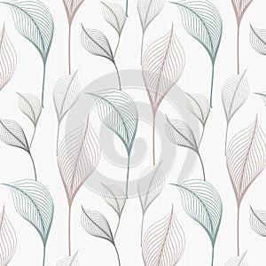 Flower petal or leaves geometric pattern vector background. Repeating tile texture. Pattern is clean usable for wallpaper, fabric photo