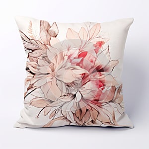 Flower Pillow - Liquid Emulsion Printing - Wall Art Cushions