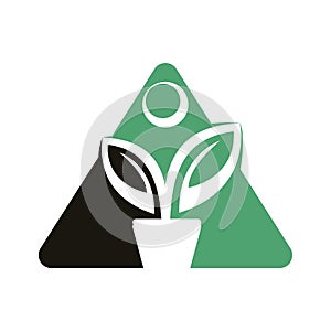 Human Growth Vector Logo.