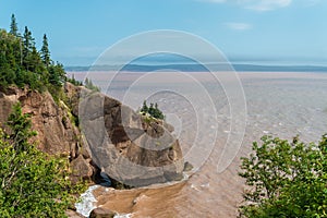 Flower Pot Rock formations at the Hopewell Rocks photo