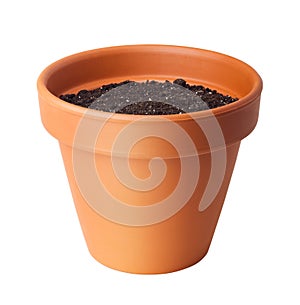 Flower pot with soil
