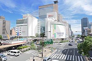 Flower Road in Sannomiya, Kobe, Japan