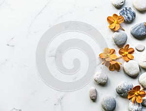 Flower rock healthy aroma balance tranquility photo