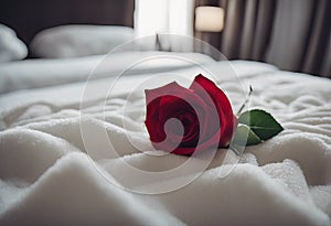 flower rose Beautiful looking folding towel heart design bed Hotel