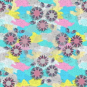 Flower seamless pattern