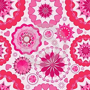 Flower seamless pattern background.