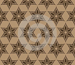 Flower seamless siluet