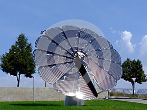 Slnečné alebo fotovoltaický slnko kolektor systém. obnoviteľný energia 