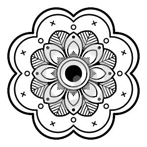 Flower-shaped mandala