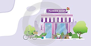 Flower shop.