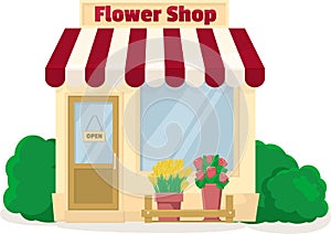 Flower shop illustration