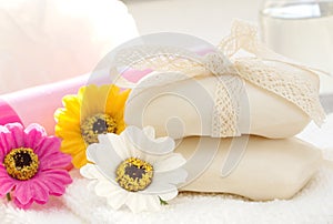 Flower soap and SPA accessories