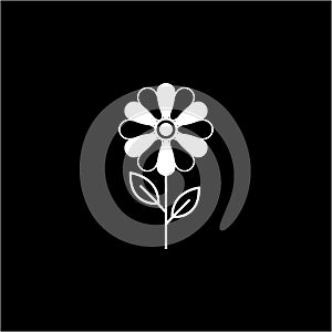Flower solid icon, plant nature