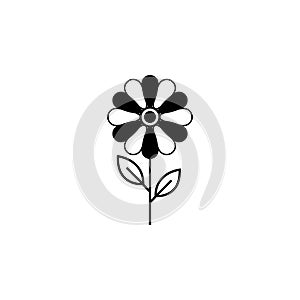 Flower solid icon, plant nature