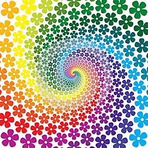 Flower Spiral Background