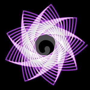Flower spirograph pendulum photo