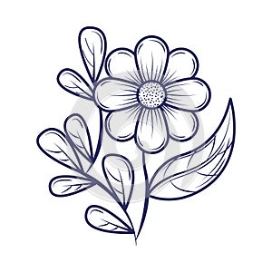 flower stem doodle