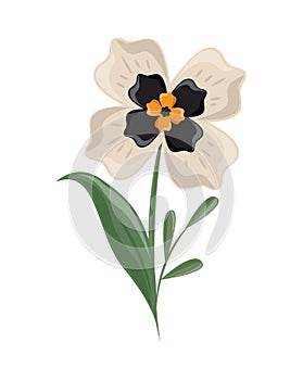 flower stem spring icon
