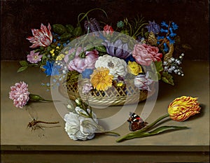 Flower Still Life by Ambrosius Bosschaert the Elder