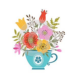 Flower teacup