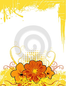 Flower vector composition