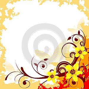 Flower vector composition