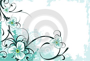 Flower vector composition