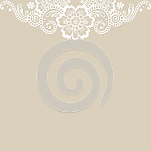 Flower vector ornament corner